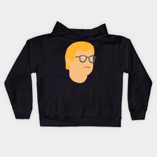 David Hockney Minimal Portrait Kids Hoodie